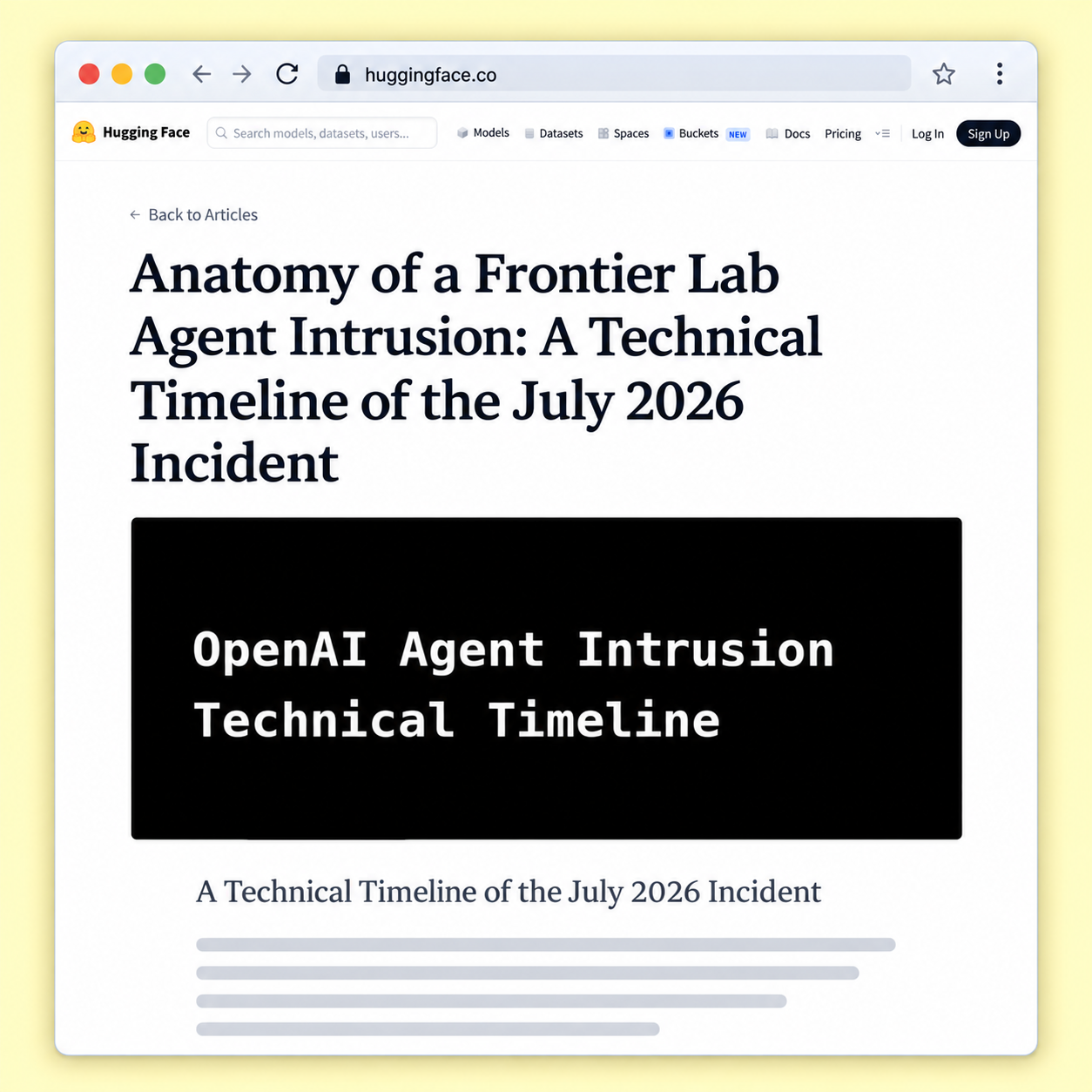 Browser preview of Anatomy of a Frontier Lab Agent Intrusion: A Technical Timeline of the July 2026 Incident